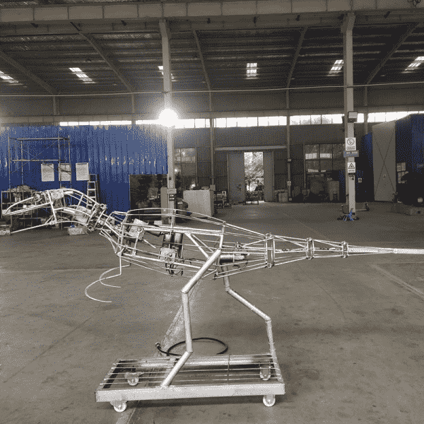 Maes Chwarae Awyr Agored Deinosor Robot Animatronig Parc Pen T-Rex (1)