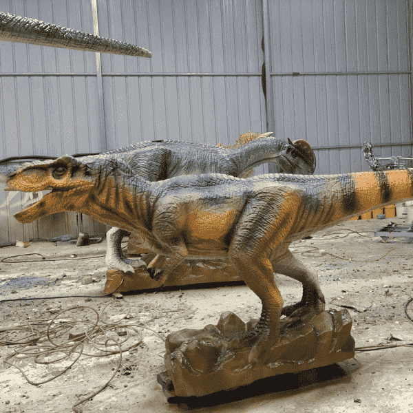 Ahantu ho gukinira Hanze Animatronic Robo Dinosaur T-Rex Head Park (4)