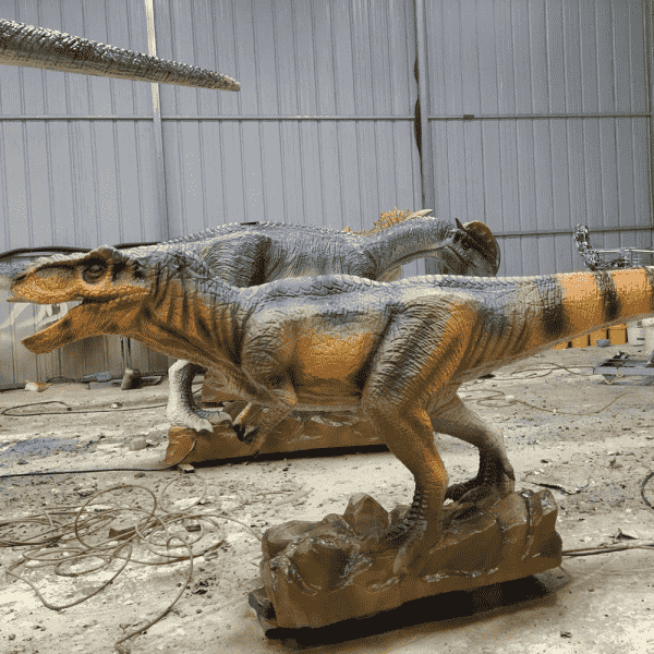 ပြင်ပကစားကွင်း Animatronic စက်ရုပ် Dinosaur T-Rex Head Park (၄) ခု၊