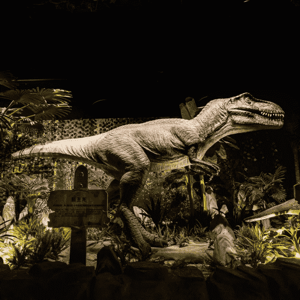 ပြင်ပကစားကွင်း Animatronic စက်ရုပ် Dinosaur T-Rex Head Park (၆) ခု၊