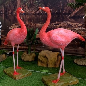 Finished flamingo model